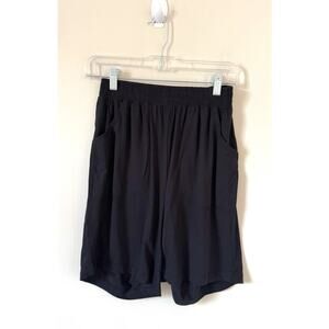 Universal Standard Pocket Baggy Long Lounge Shorts Black Size 0-00 NEW